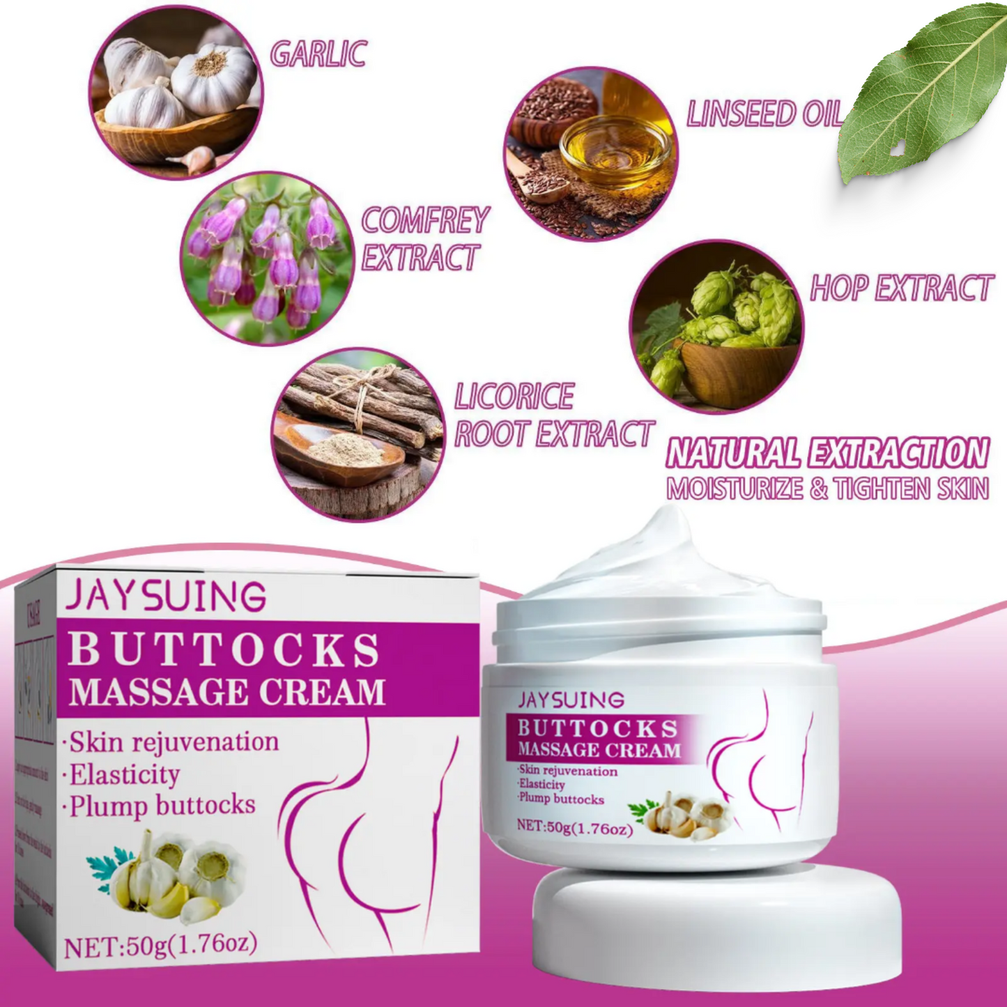 CREME DE MASSAGE POUR LES FESSES