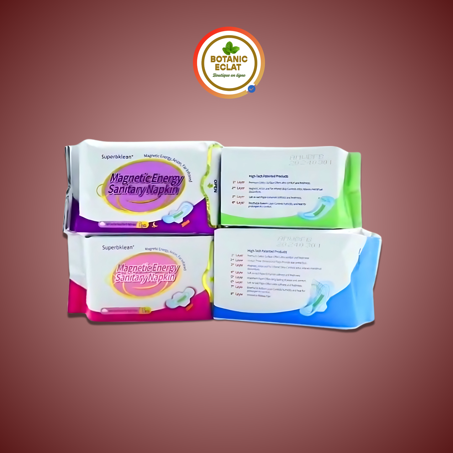 SERVIETTES HYGIÉNIQUES ANIONIQUES LONGRICH