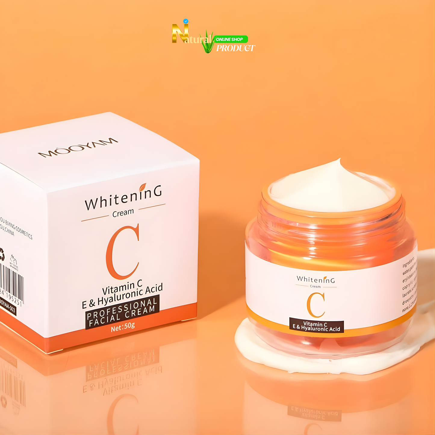 CREME DE VISAGE A BASE DE LA VITAMINE C ET ACIDE HYALURONIQUE
