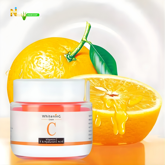 CREME DE VISAGE A BASE DE LA VITAMINE C ET ACIDE HYALURONIQUE
